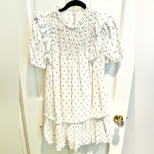 Saylor Smocked mini dress